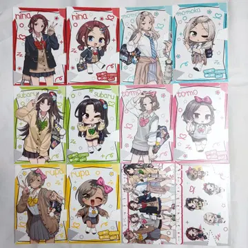 걸즈 밴드 클라이 보크스 아키하바라 헤이세이 갸루 특전 엽서 12장 세트