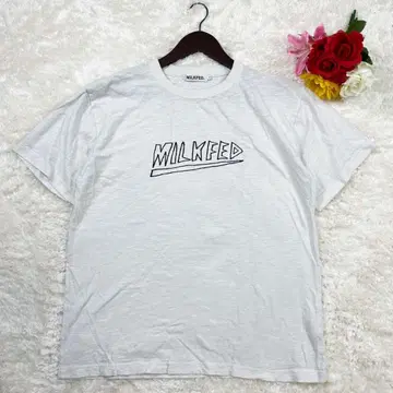 새상품급 MILKFED T셔츠 프린트 화이트