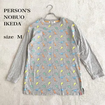 PERSON'S 공룡 패턴 긴팔 T셔츠 그레이 사이즈 M