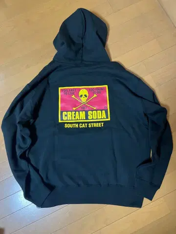 CREAM SODA 블랙 후드티 XL