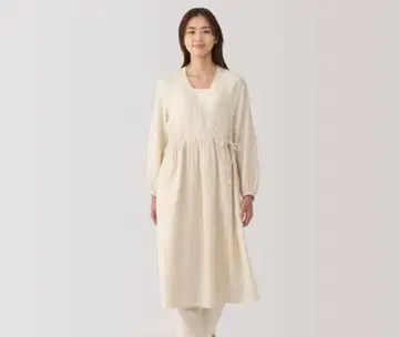 무인양품 후와리 시보 거즈 롱 가디건 아이보리 S