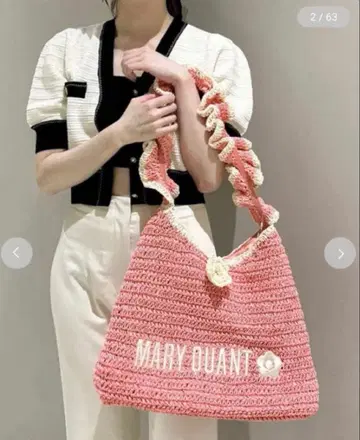 [ LILY BROWN x MARY QUANT ] 페이퍼 라운드 프릴 백