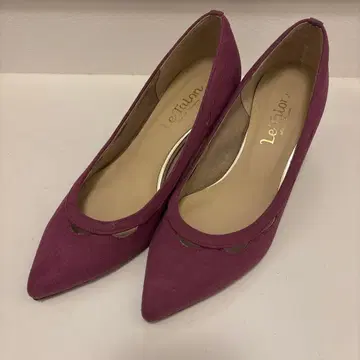 letalon 퍼플 스웨이드 펌프스 23cm 루탈론