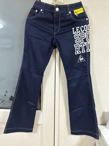 LECOQ SPORTIF 여성용 플레어 팬츠 네이비