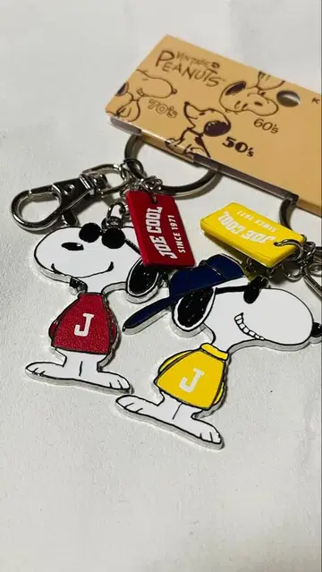 [ 미사용 새상품 ] 스누피 키체인 세트 조 크룰 [ USJ ]