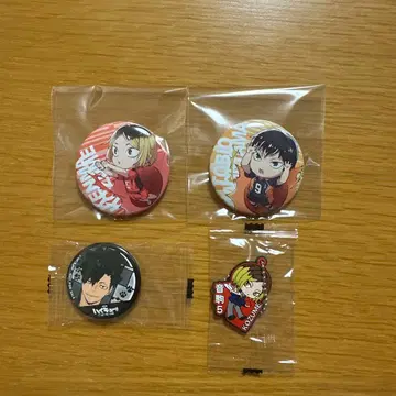 하이큐!! 캔뱃지 3개 스트랩 1개