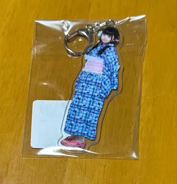 무지개 깃털 미니 아크릴 키링 유카타