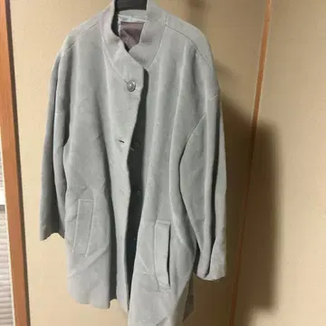 그레이 오버 사이즈 코트