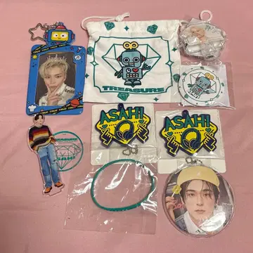 treasure 아사히 트레이딩 카드 캔뱃지 캡슐 토이 아크릴 스탠드