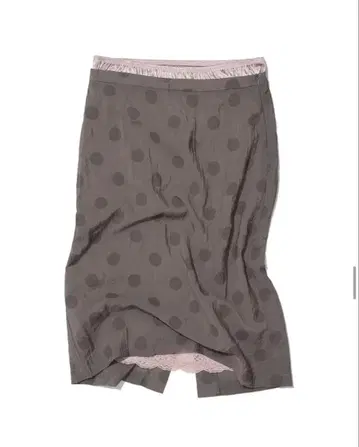 PARTIMENTO WOMEN 도트 스커트 브라운