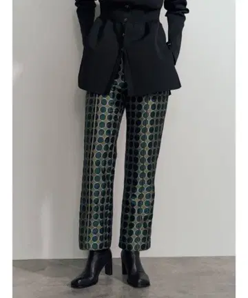 새상품급 UN3D 서클 자카드 팬츠