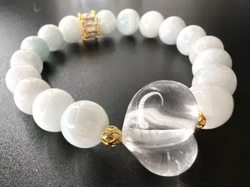 통통 하트 수정 아이스 라리마 팔찌