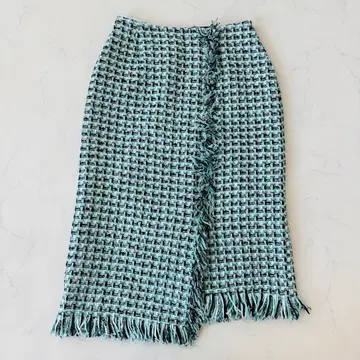 VICKY 트위드 프린지 스커트 사이즈 1 ( A935 )