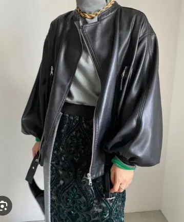 Ameri vintage EGG GATHER LEATHER JACKET