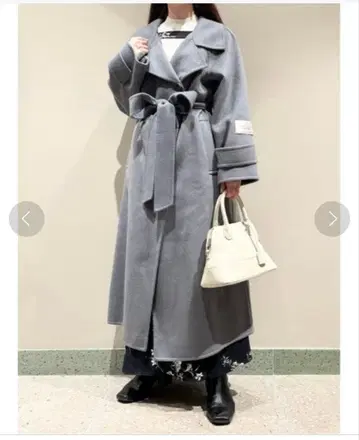 SNIDEL 우로코 캐시미어 롱 코트