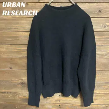 [ 어반 리서치 ] 블랙 긴팔 니트 스웨터 심플 F