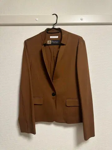 브라운 테일러드 자켓