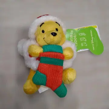 디즈니 리조트 2004 크리스마스 곰돌이 푸 인형 배지