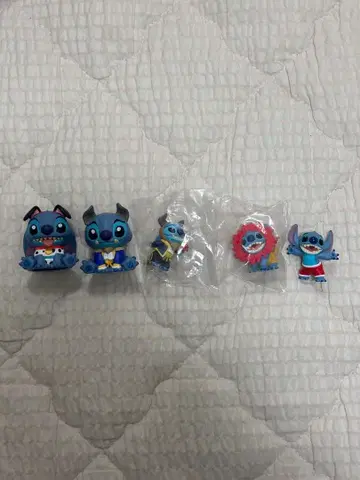 [ 당일 발송 ] 스티치 가챠가챠 피규어 5세트