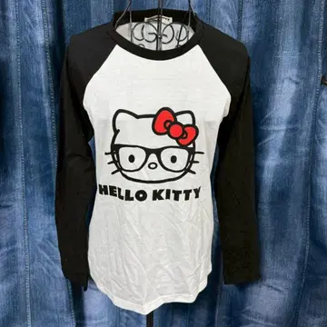 Hello Kitty 긴팔 T셔츠 키티 래글런 y2k 헤이세이