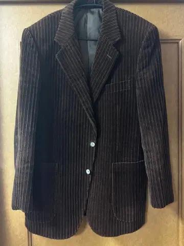 McHudson 브라운 코듀로이 테일러드 자켓