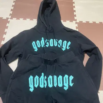 godsavage 셋업 후드티 블랙