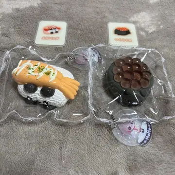 momo 스퀴즈 초밥 시리즈 새우 팬더 연어알 곰