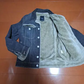 EDGE 그레이 블랙 데님 자켓 퍼 안감