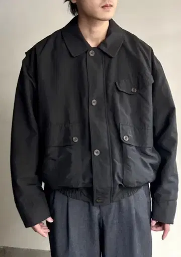 90s dunhill 기믹 블루종 블랙 Vintage