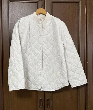 새상품급 무인양품 세탁 가능한 솜 퀼팅 자켓 L 아이보리