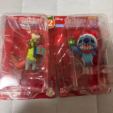 디즈니 오너먼트 복권 스티치&닉 세트