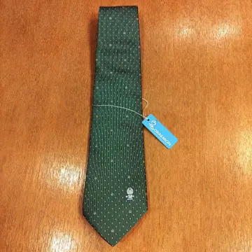 도라에몽 넥타이 방울 도트 그린 미사용 새상품