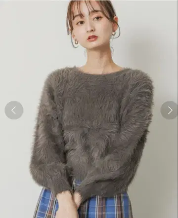 SENSE OF PLACE 크루넥 페더 니트