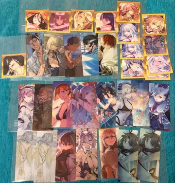 최종 재림전 FGO 혜택 스티커 편성 화면풍 카드