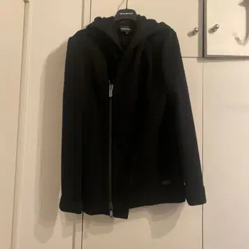 EMPORIO ARMANI 블랙 울 자켓 코트