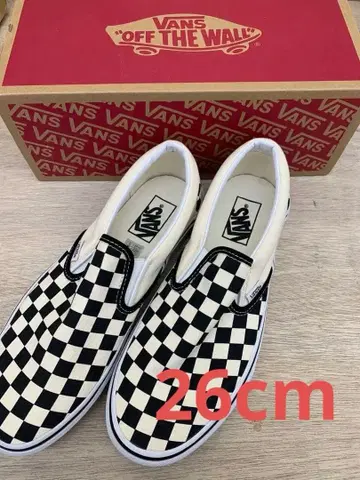 VANS 슬립온 체크 무늬 깃발