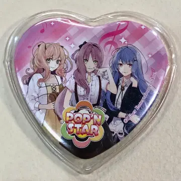 아이 츄 하트형 캔뱃지