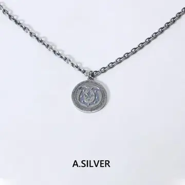 정본풍마 Kitson me 콜라보 목걸이 체인 목걸이 실버 새상품급