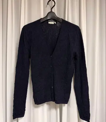 Salvatore Ferragamo 네이비 레이스 가디건 긴팔