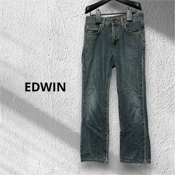 EDWIN 에드윈 M 28인치 스트레이트 데님 청바지 블루
