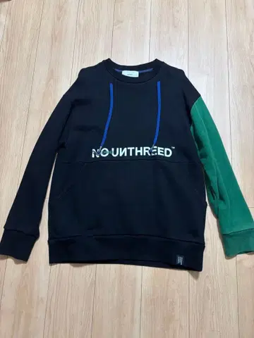 UN3D. 트레이닝복 맨투맨 블랙/그린 38