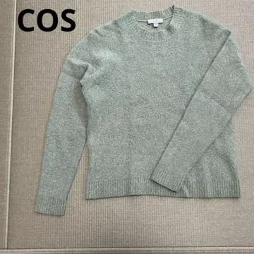 COS 코스 스웨터 압축 울 니트 모스그린 XS S