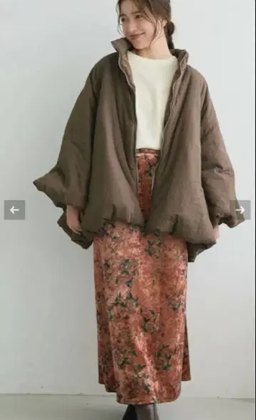 an chic 퍼피 충전솜 미들 코트