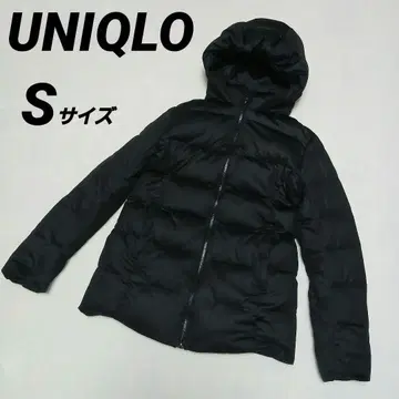 UNIQLO 후드 부착 블랙 다운 자켓 스트레치 S