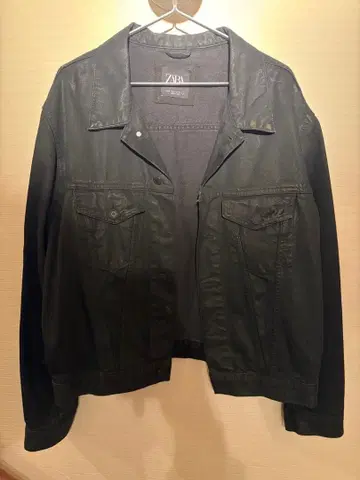 ZARA 데님 자켓 블랙