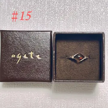 agete k10 앰버 반지 15호