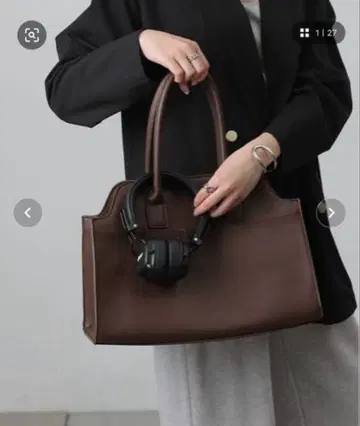 와이드 가제트 토트백 브라운 코로니 투 원 쓰리 나인