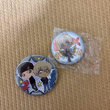 코난 캐릭터 캔뱃지 2개 세트