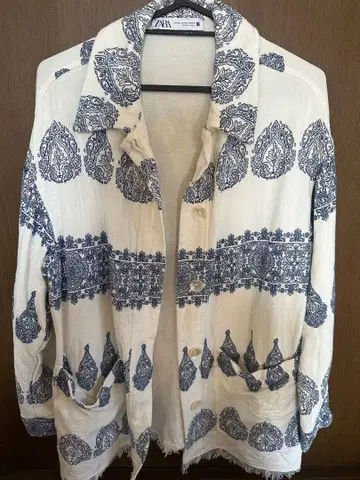 ZARA 페이즐리 무늬 셔츠