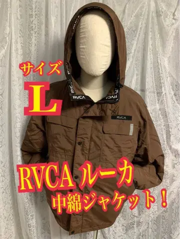 RVCA 루카 패딩 자켓 다운 자켓 자수 로고 후드 L 사이즈